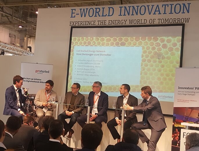 BITKOM Energy Network auf dem Innovation Forum der E-world 2017, Podium zum Thema "Vom Versorger zum Vorreiter", Foto: Technewable.com, KR