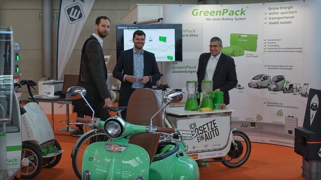 GreenPack Akkus, eine von vielen grünen Lösungen auf der Hannover Messe