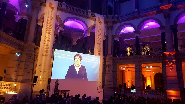 Videobotschaft von Schirmherrin Brigitte Zypries, Ministerin für Wirtschaft und Energie anlässlich Energy Awards 2017