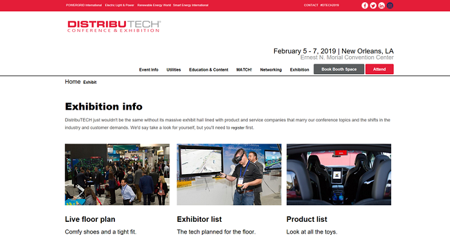 DistribuTECH 2019 - Screenshot