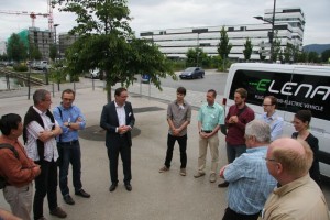 Verabschiedung der TN der Smart Grids #bloggertour durch GF Arno Ritzenthaler von SmartGridsBW