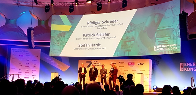 Die Gewinner des Energy Efficiency Award 2018 - Fraport, Aurubis, Smart Joules Foto: KR - Technewable.com