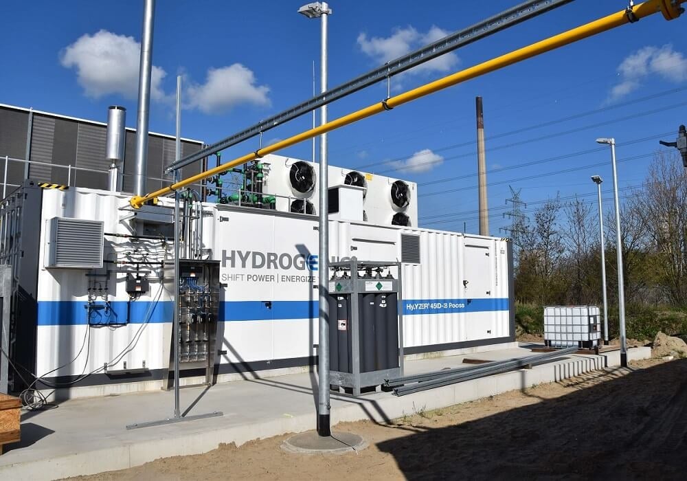 Wasserstoffanlage zur Erzeugung von Wasserstoff und zum Aufbau einer Wasserstoffwirtschaft