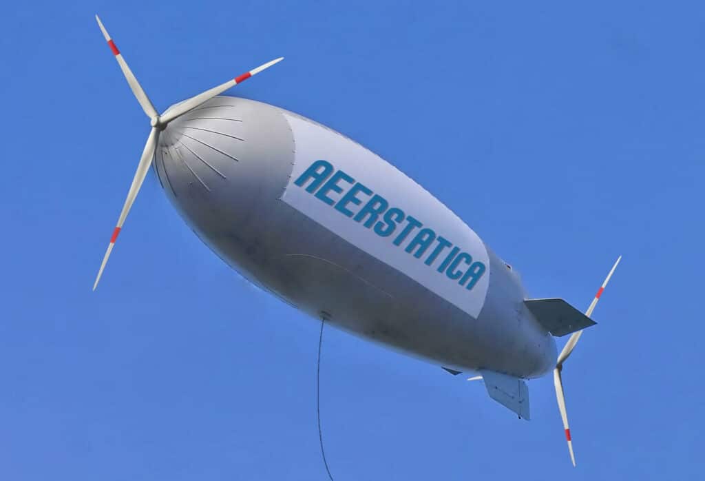 Luftschiff nutzt konstante Höhenwinde zur Erzeugung von Windstrom