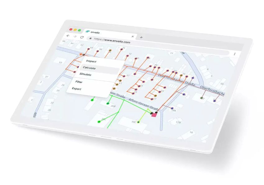 Netze zu planen und zu betreiben: Zwei Aufgaben, die künftig zusammengedacht gehören. Die Plattform-Lösung von envelio ermöglicht beides, wie die Abbildung zeigt.